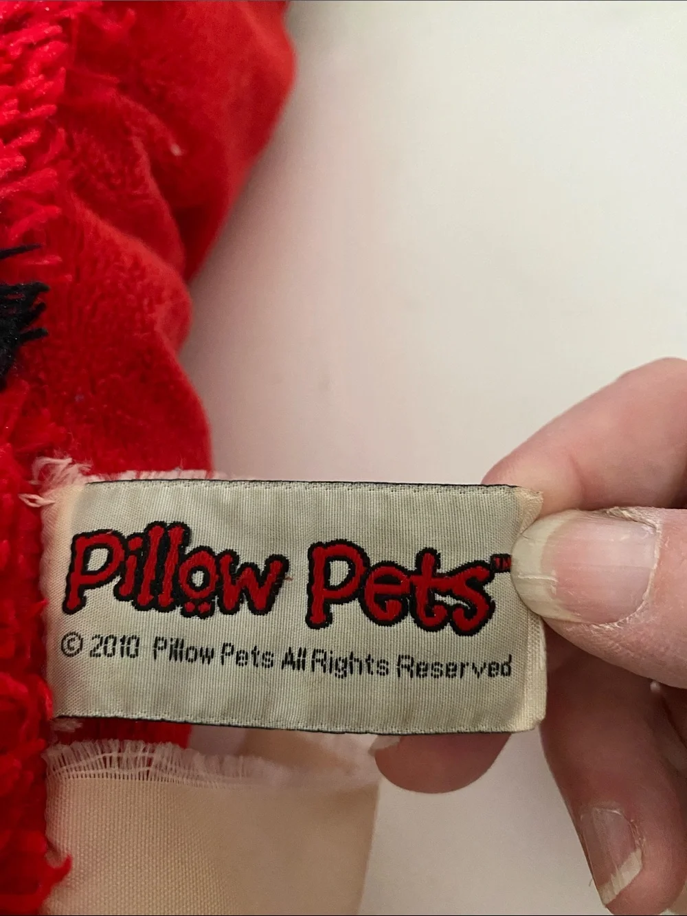 Pillow Pets Rare Retired Ms. Ladybug Folding Plush Pillow